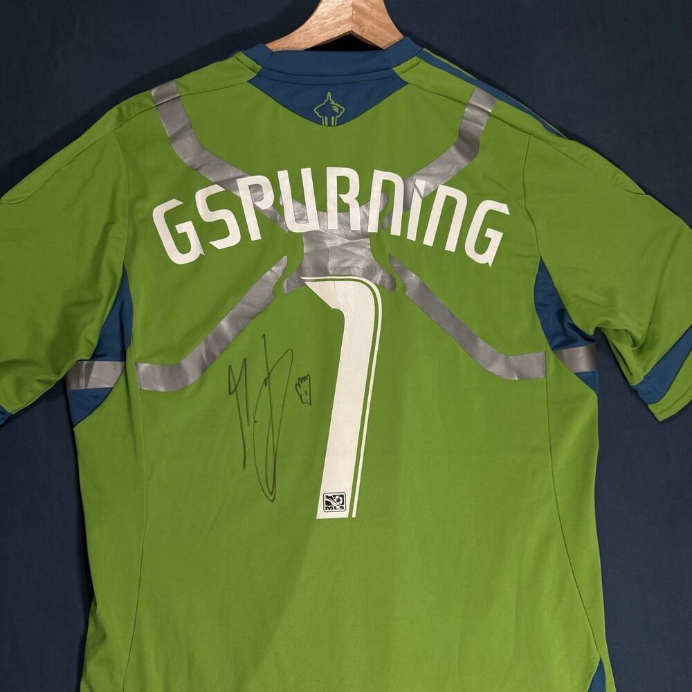 Seattle Sounders 2011/12 Jersey Gspurning Goalie Adidas SIGNED Large - No COA - Picture 3 of 12